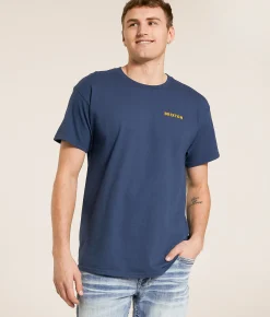 Brixton Peak T-Shirt Blue Dusk Online