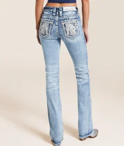 Rock Revival Pearlie Mid-Rise Tailored Boot Stretch Jean Pearlie MT207 Discount