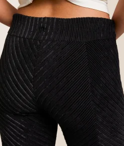 Bottoms | Free People Penny Pull-On Velvet Flare Pant Black