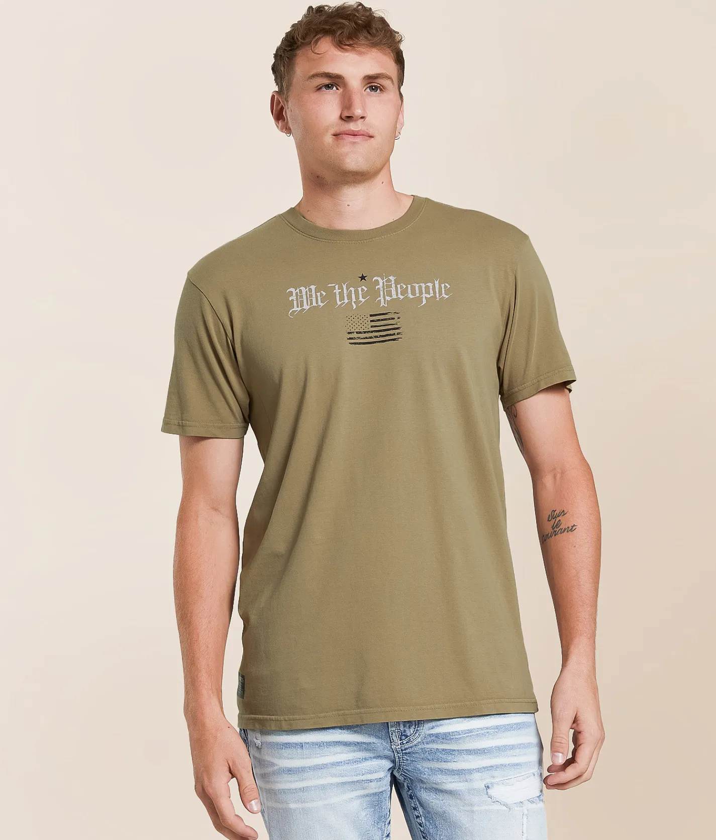Howitzer People Creed T-Shirt Camel Sale