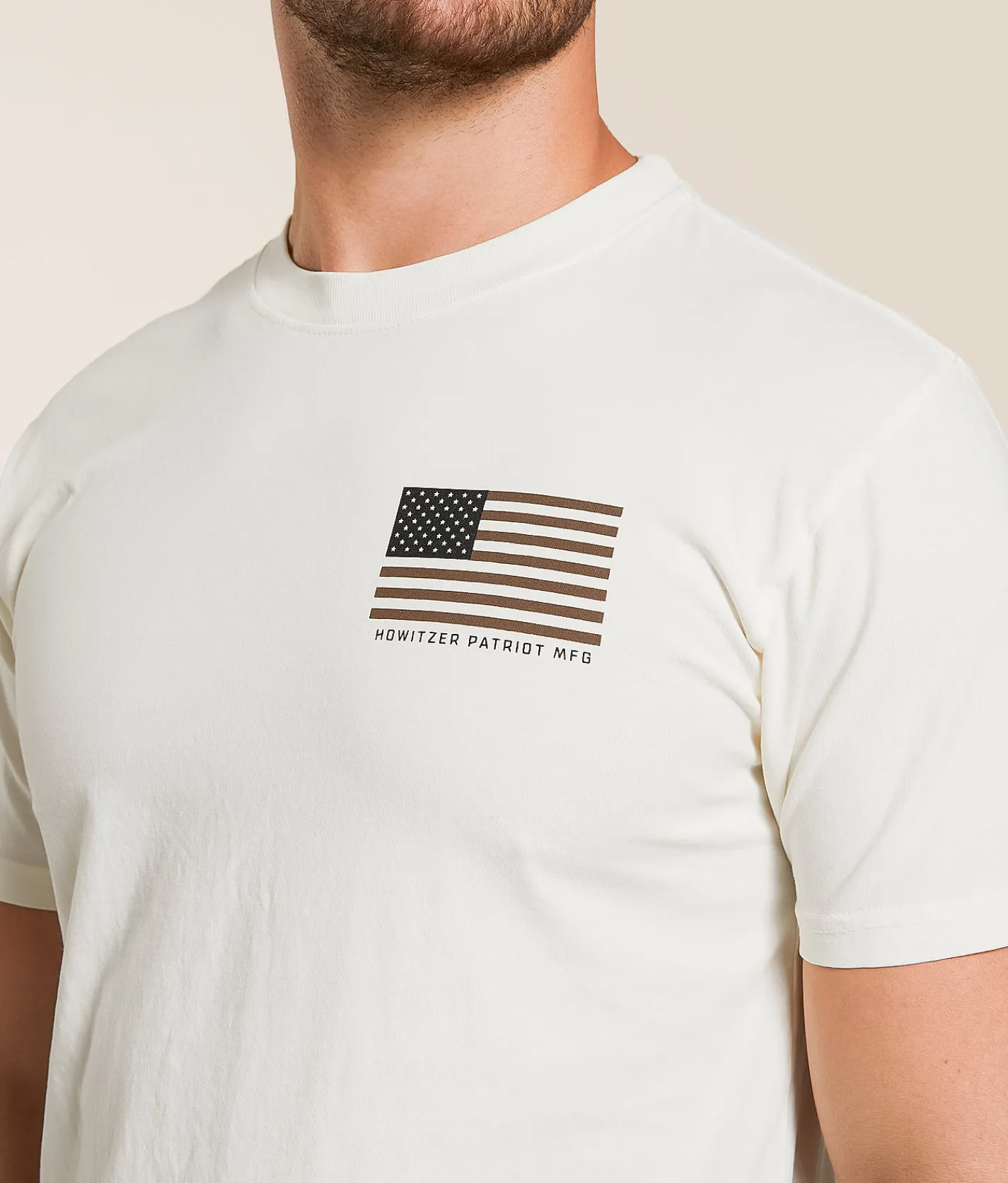 Howitzer People Stamp T-Shirt Antique White Discount
