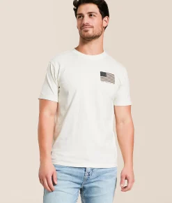 Howitzer People Stamp T-Shirt Antique White Discount