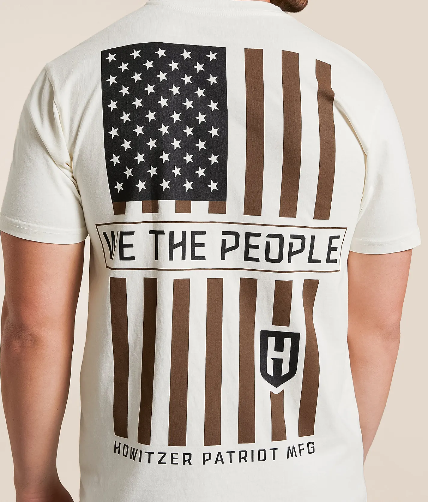 Howitzer People Stamp T-Shirt Antique White Discount