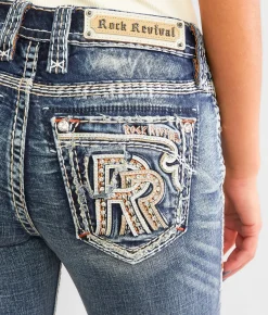 Jeans|Bottoms | Rock Revival Peralie Mid-Rise Boot Stretch Jean Pearlie MB201