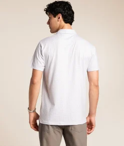 J.B. Holt Performance Knit Polo White Green Best