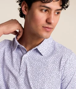 J.B. Holt Performance Polo Purple Heather Hot