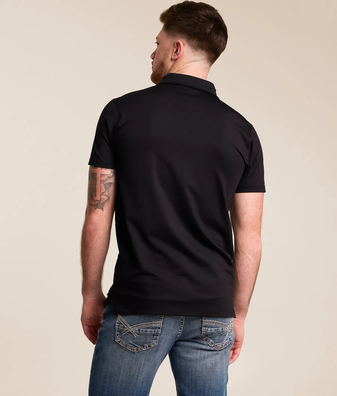 J.B. Holt Performance Polo Black White Outlet