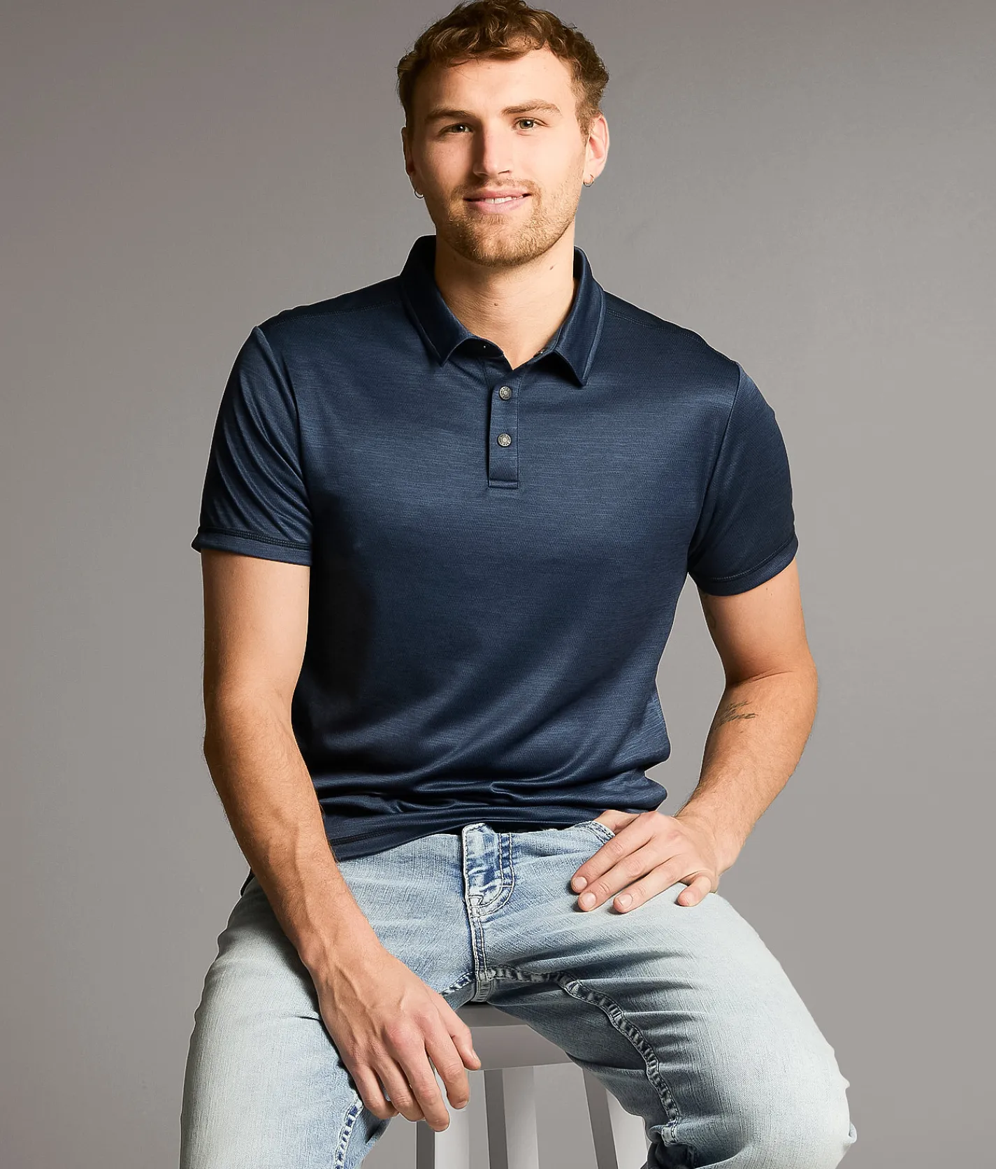 BKE Performance Polo Navy Hot
