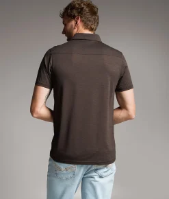 Tops | BKE Performance Polo Brown