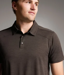 Tops | BKE Performance Polo Brown
