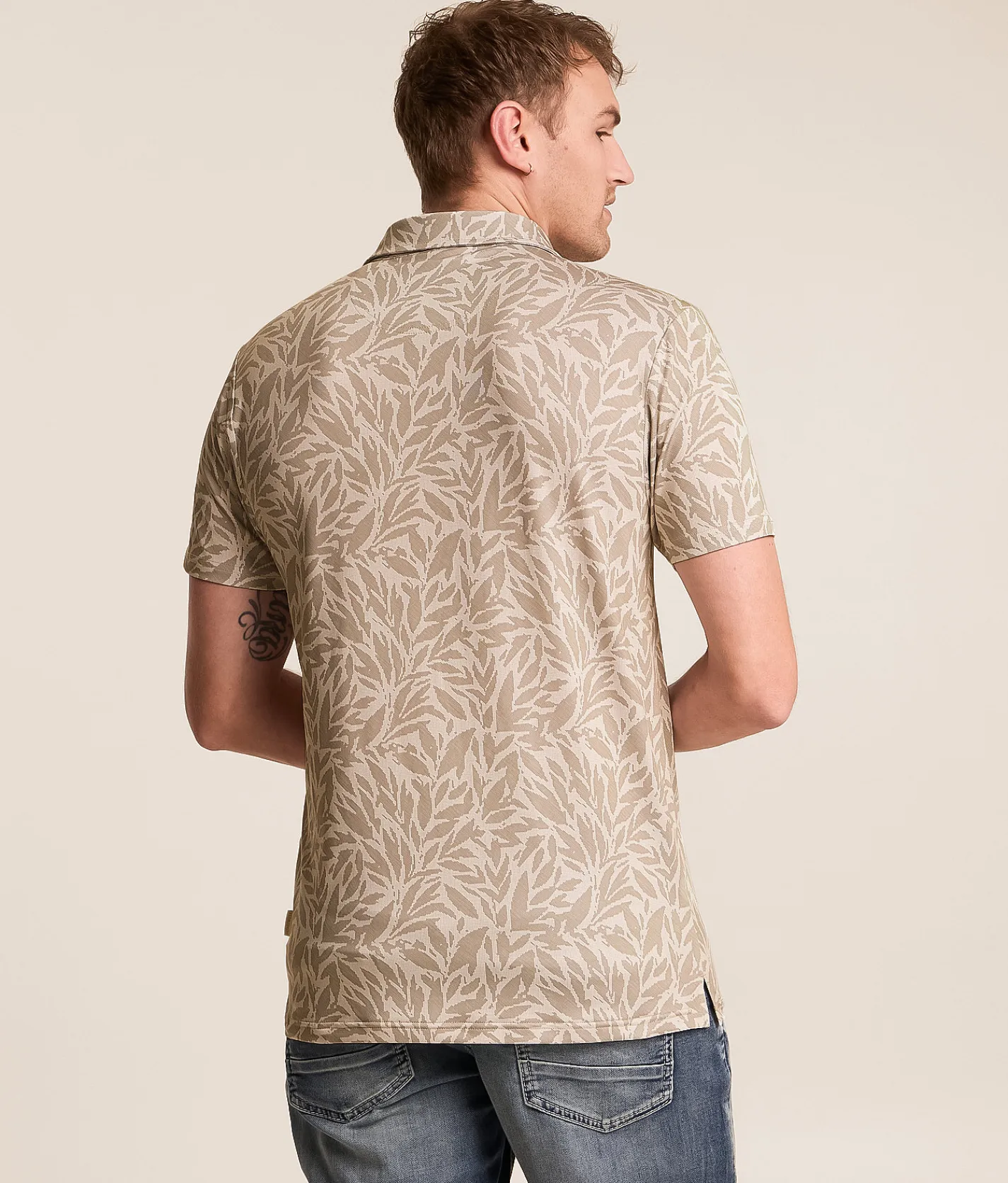 Tops | Departwest Performance Polo Tan