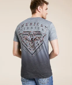Graphic T-Shirts | American Fighter Perkins T-Shirt Heather Grey Multi