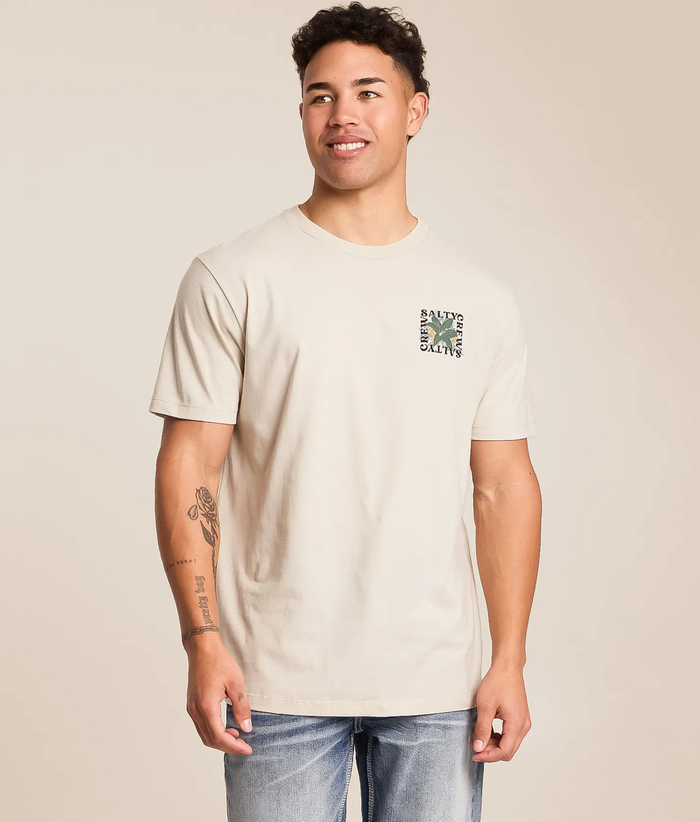 Tops|Graphic T-Shirts | Salty Crew Petal T-Shirt Bone