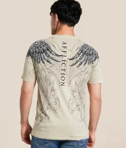 Affliction Peter T-Shirt Sand Lava Wash
