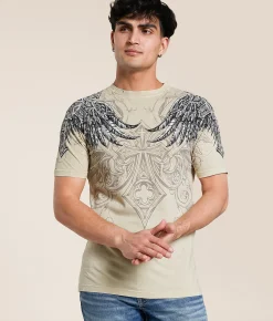 Affliction Peter T-Shirt Sand Lava Wash