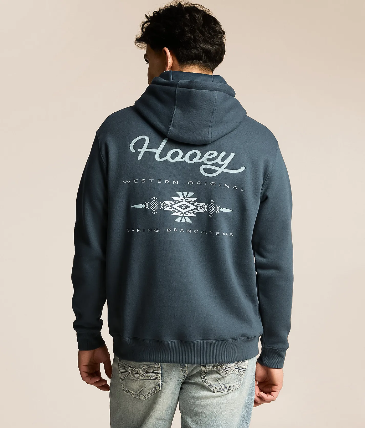 Hooey Peyote Hooded Sweatshirt Navy Best