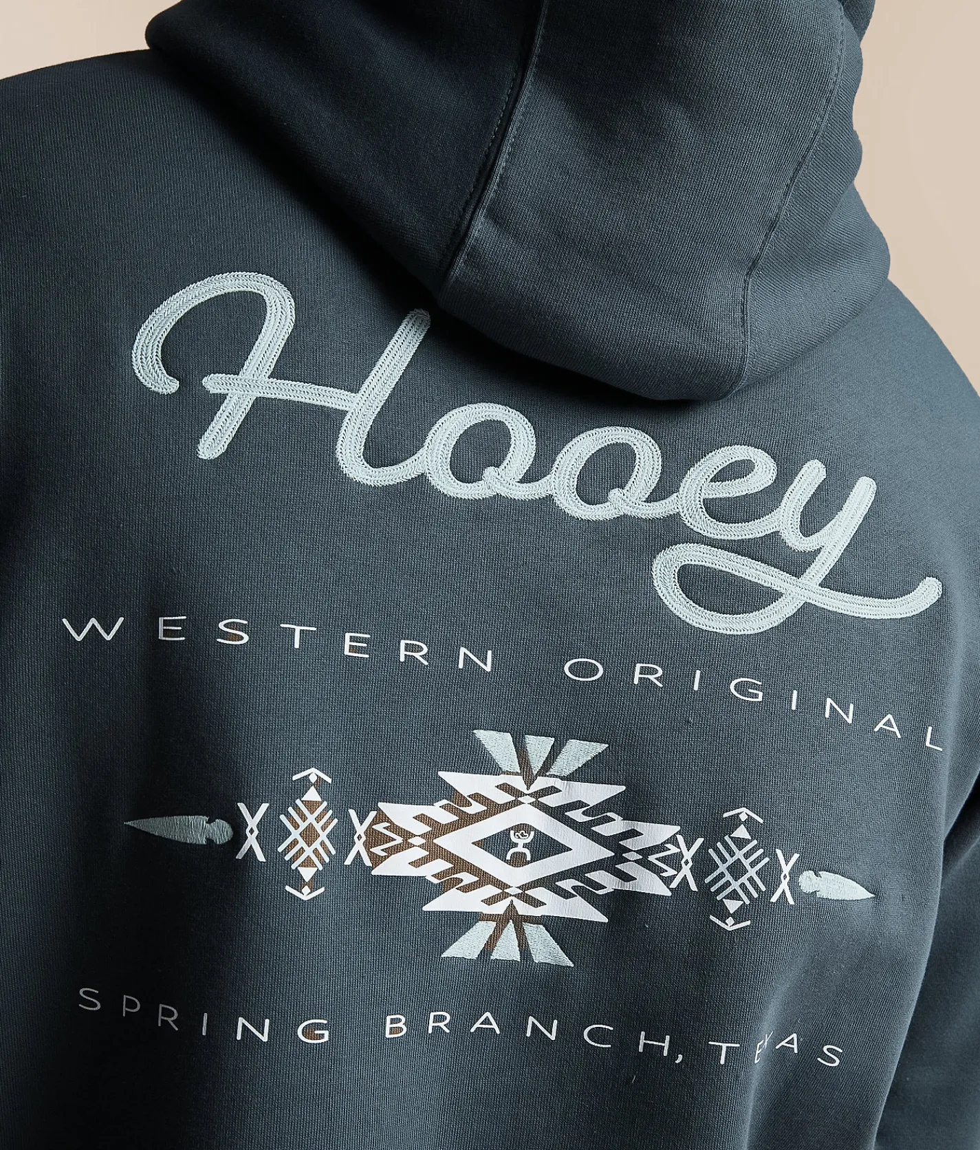 Hooey Peyote Hooded Sweatshirt Navy Best