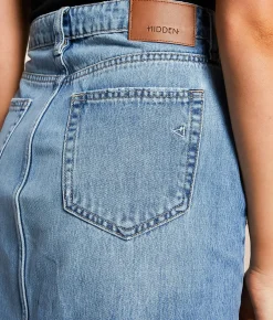 HIDDEN Peyton Denim Maxi Skirt Medium Hot