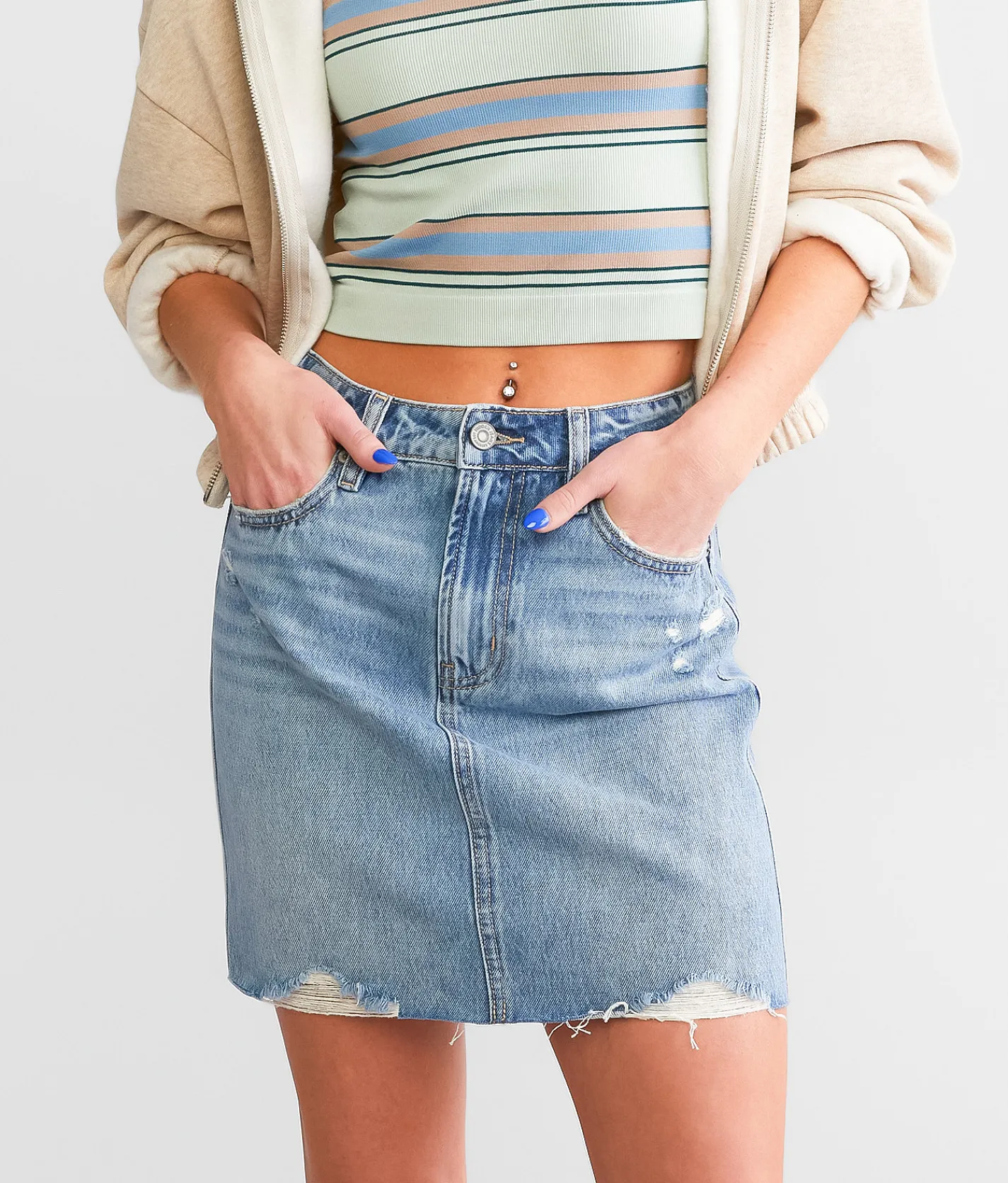 Bottoms | HIDDEN Peyton Denim Skirt Medium