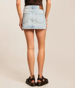 Bottoms | HIDDEN Peyton Denim Stretch Skirt Cabo Beach