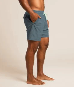 Hurley Phantom Eco Slub Stretch Swim Trunks Grey Teal Clearance