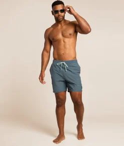 Hurley Phantom Eco Slub Stretch Swim Trunks Grey Teal Clearance