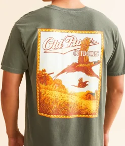 Graphic T-Shirts | Old Row Pheasant Hunt T-Shirt Moss