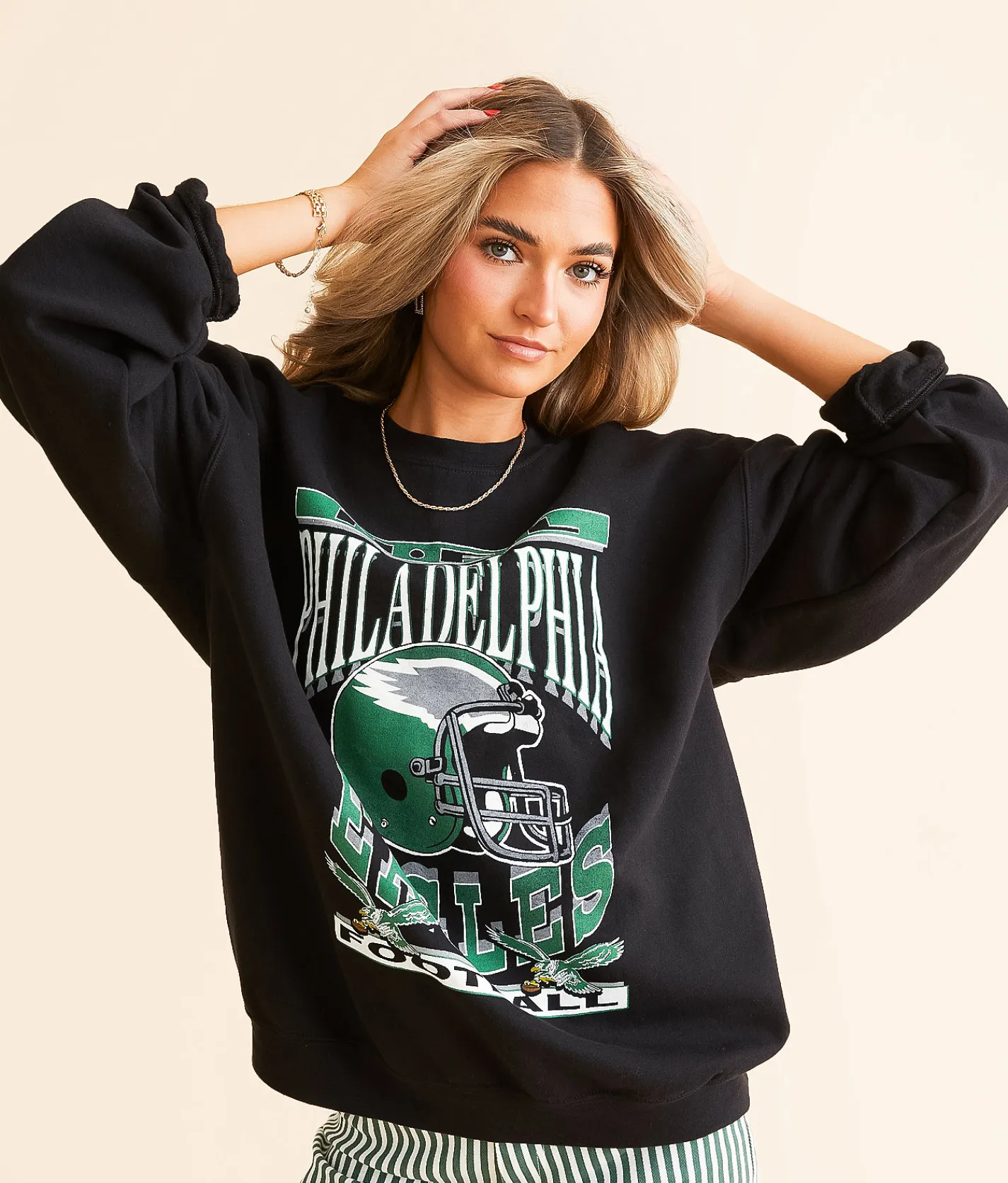 Tops | Junkfood Philadelphia Helmet Pullover Eagles