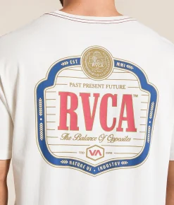 Tops|Graphic T-Shirts | RVCA Philsner T-Shirt Antique White