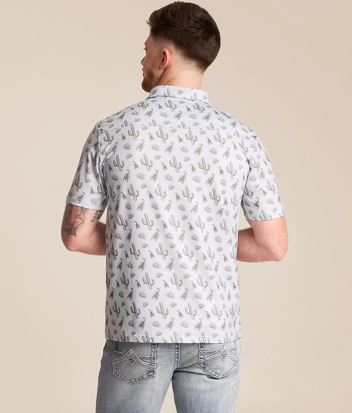 Flomotion Phoenix Open Calypso Cactus Performance Polo Grey Discount