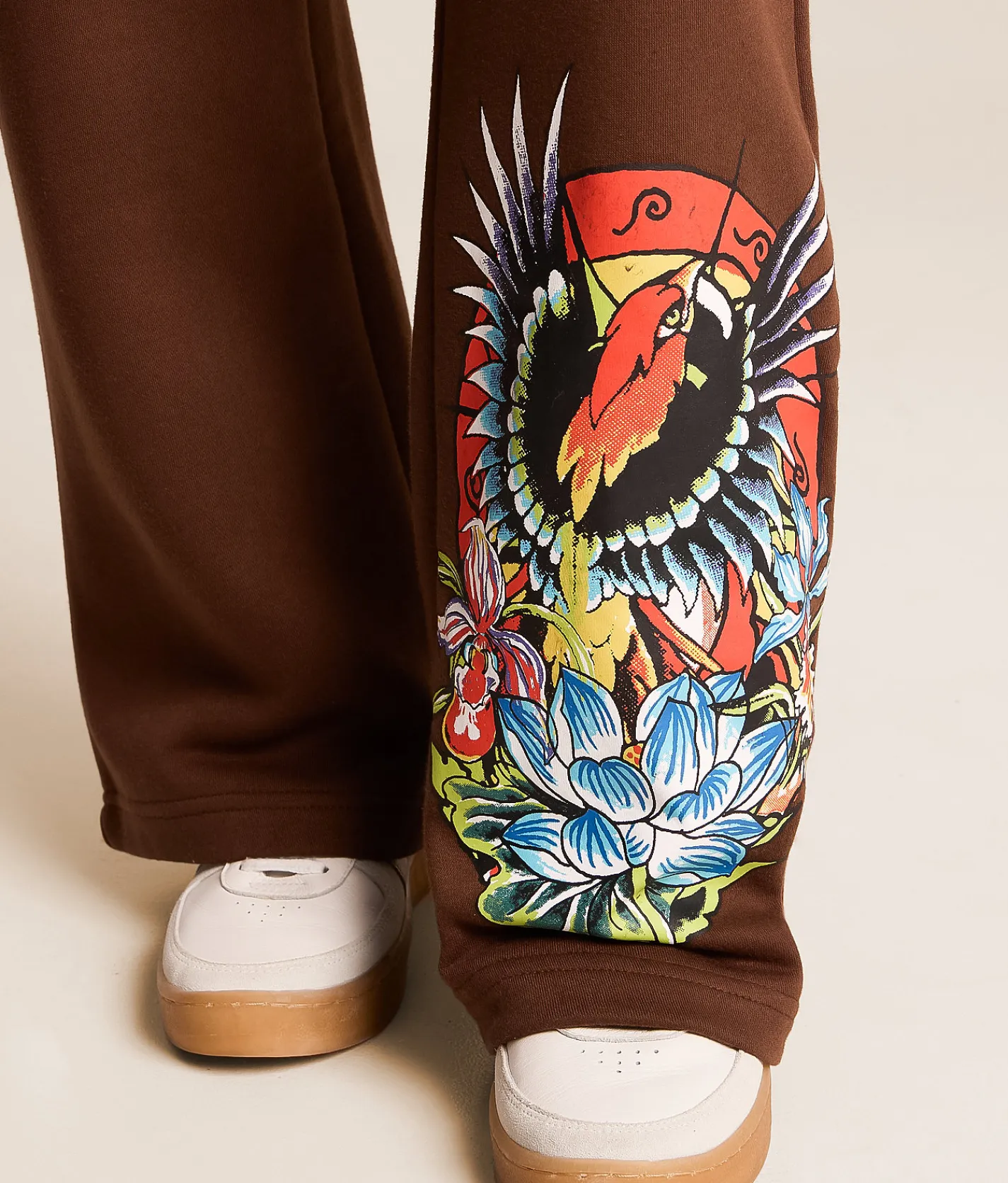 Ed Hardy Phoenix Y2K Sweatpant Cocoa Hot