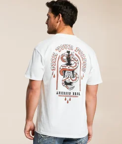 Graphic T-Shirts | Anderson Bros Pick Your Poison T-Shirt White