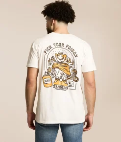 Sendero Provisions Co. Pick Your Poison T-Shirt Vintage White Clearance