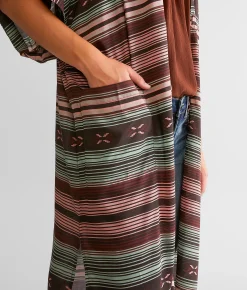 Ariat Picture Perfect Duster Kimono Southwest Serape Stripe New