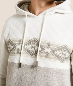 Tops | Gentry County Pieced Southwestern Hoodie Brown