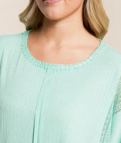 Tops | Daytrip Pieced Top Mint