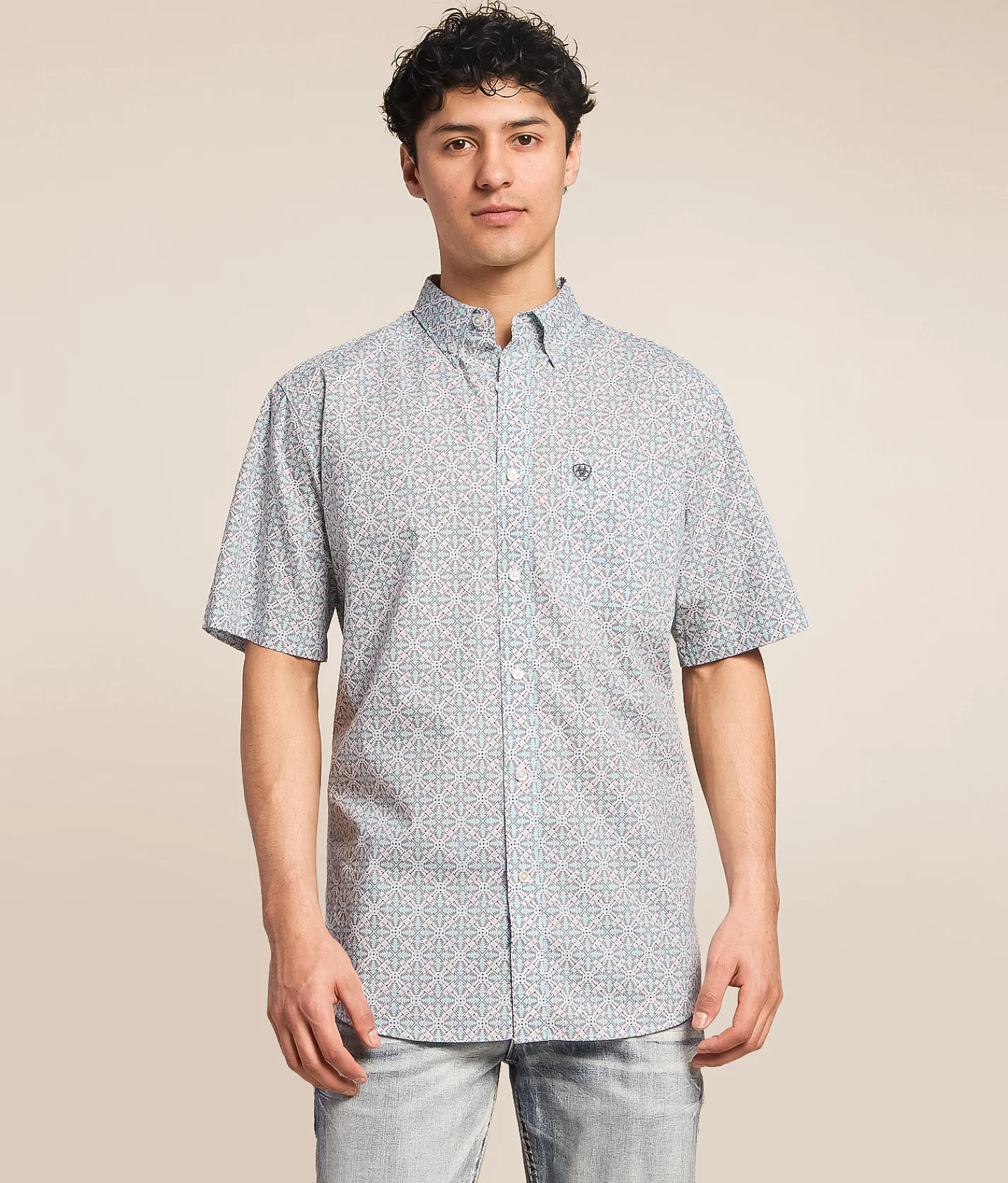 Ariat Pier Classic Western Shirt Blue Elixir Discount