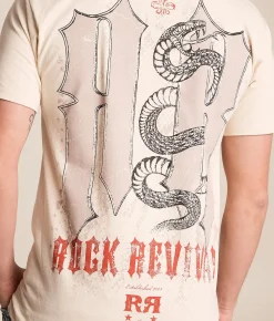 Tops|Graphic T-Shirts | Rock Revival Piers T-Shirt Cream