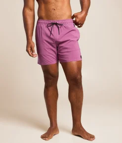 RVCA Pigment Stretch Swim Trunks Rose Shadow Best