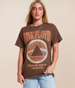 Merch Traffic Pink Floyd Band T-Shirt Brown