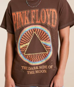 Merch Traffic Pink Floyd Band T-Shirt Brown