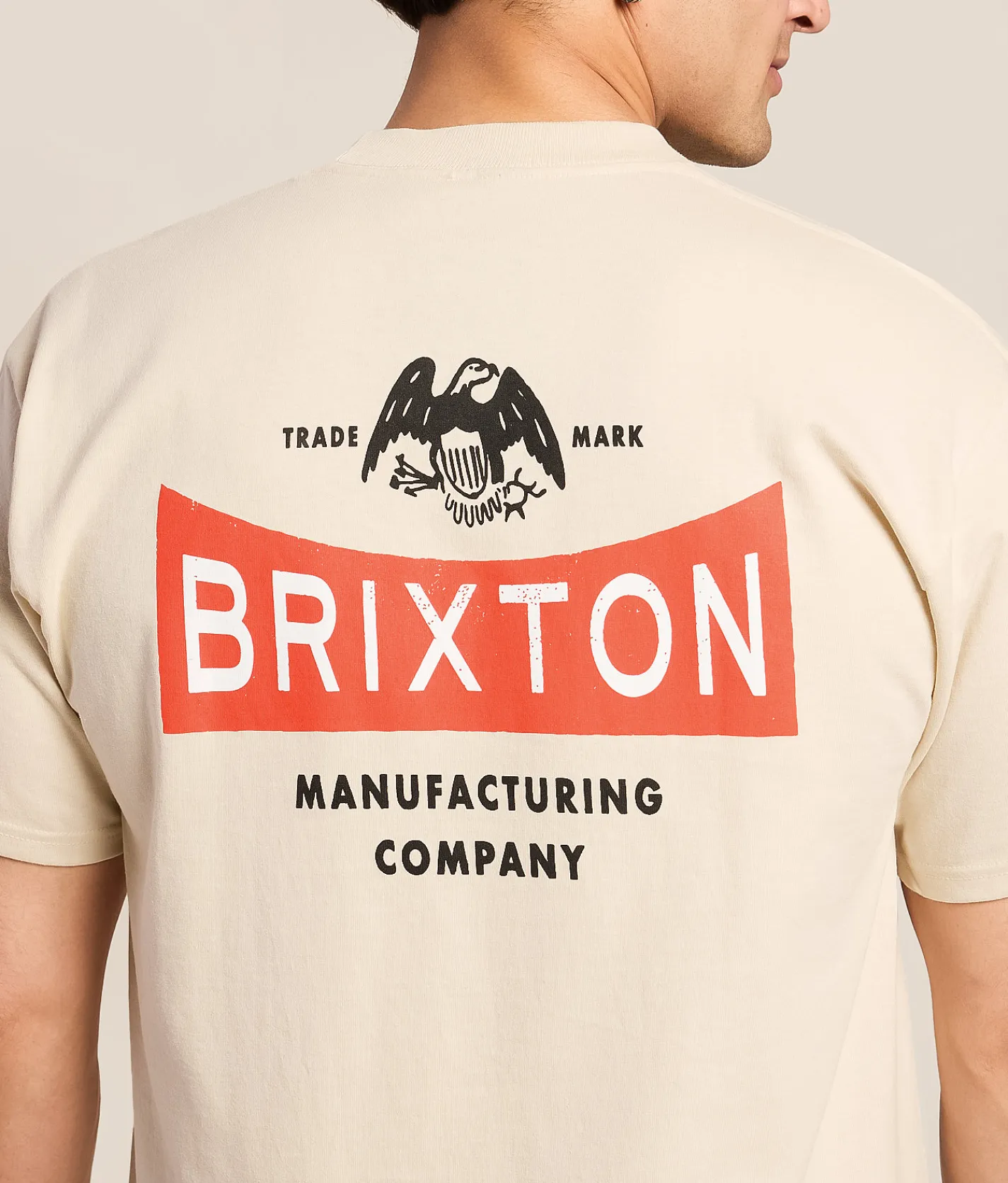 Tops|Graphic T-Shirts | Brixton Pinnacle T-Shirt Cream