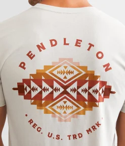 Pendleton Pinto Mountains T-Shirt Heather Cement New