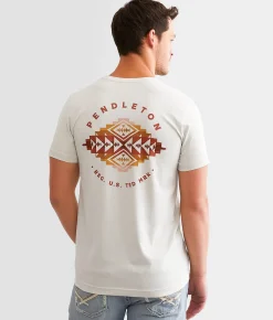 Pendleton Pinto Mountains T-Shirt Heather Cement New