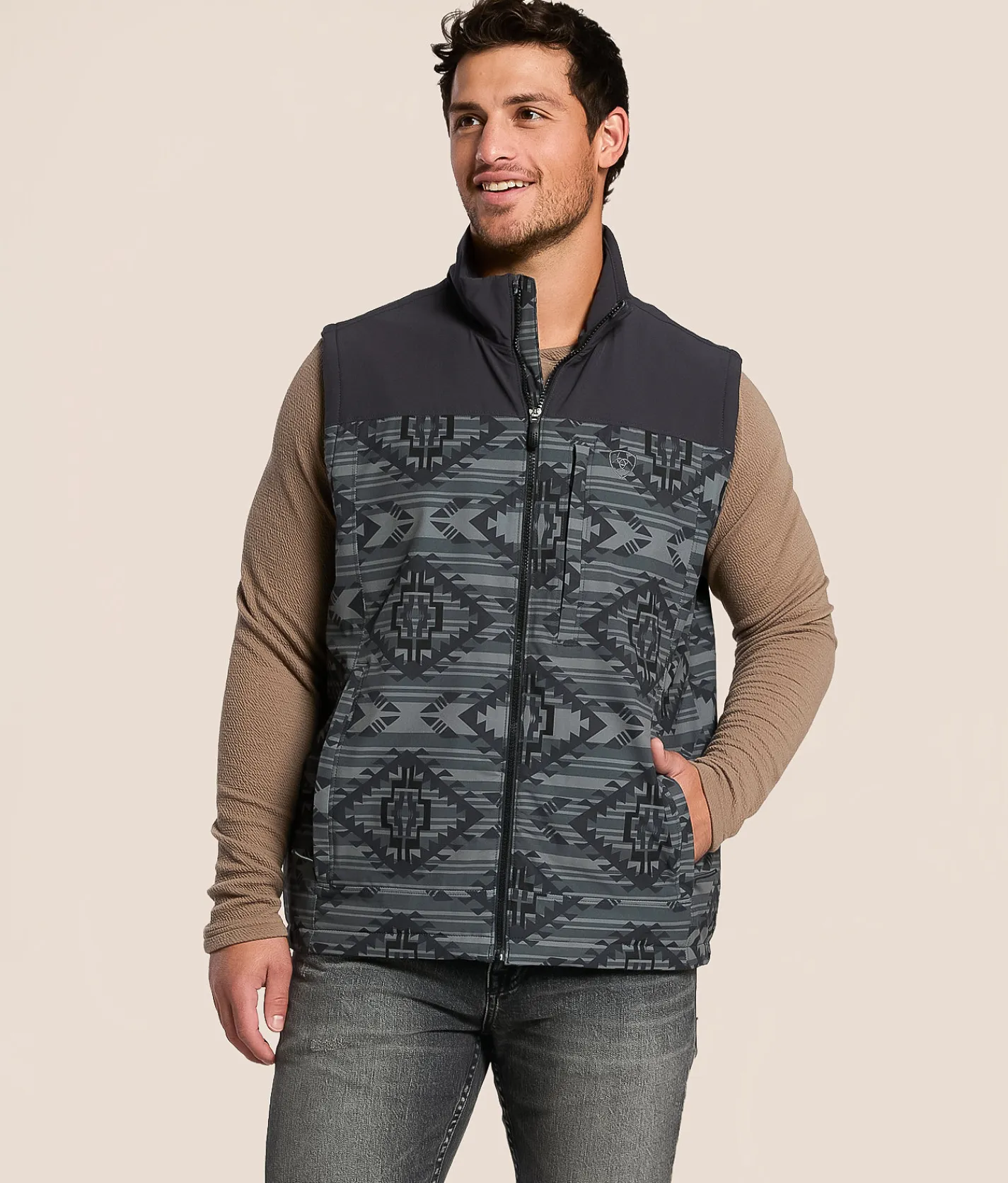 Tops|Coats & Jackets | Ariat Pioneer Performance Stretch Vest Charcoal