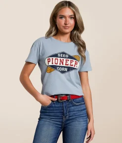 Tops | American Needle Pioneer Seed Corn T-Shirt Smoke Blue
