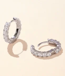 Accessories | Sahira Jewelry Design Piper Mini Hoop Earring Silver
