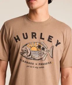 Hurley Piranhas T-Shirt Bristlecone Heather Discount