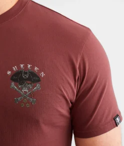 Graphic T-Shirts | Sullen Pirate Badge T-Shirt Rum Raisin
