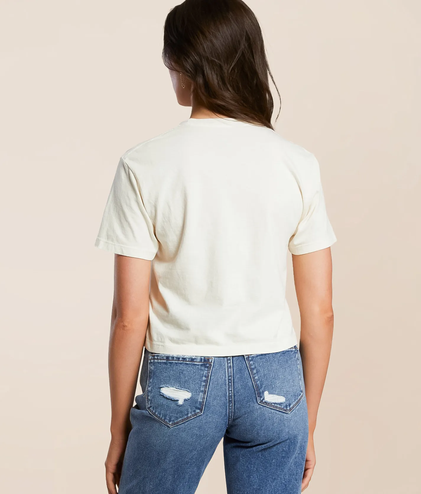 Kimes Ranch Places Cropped T-Shirt Ivory Sale